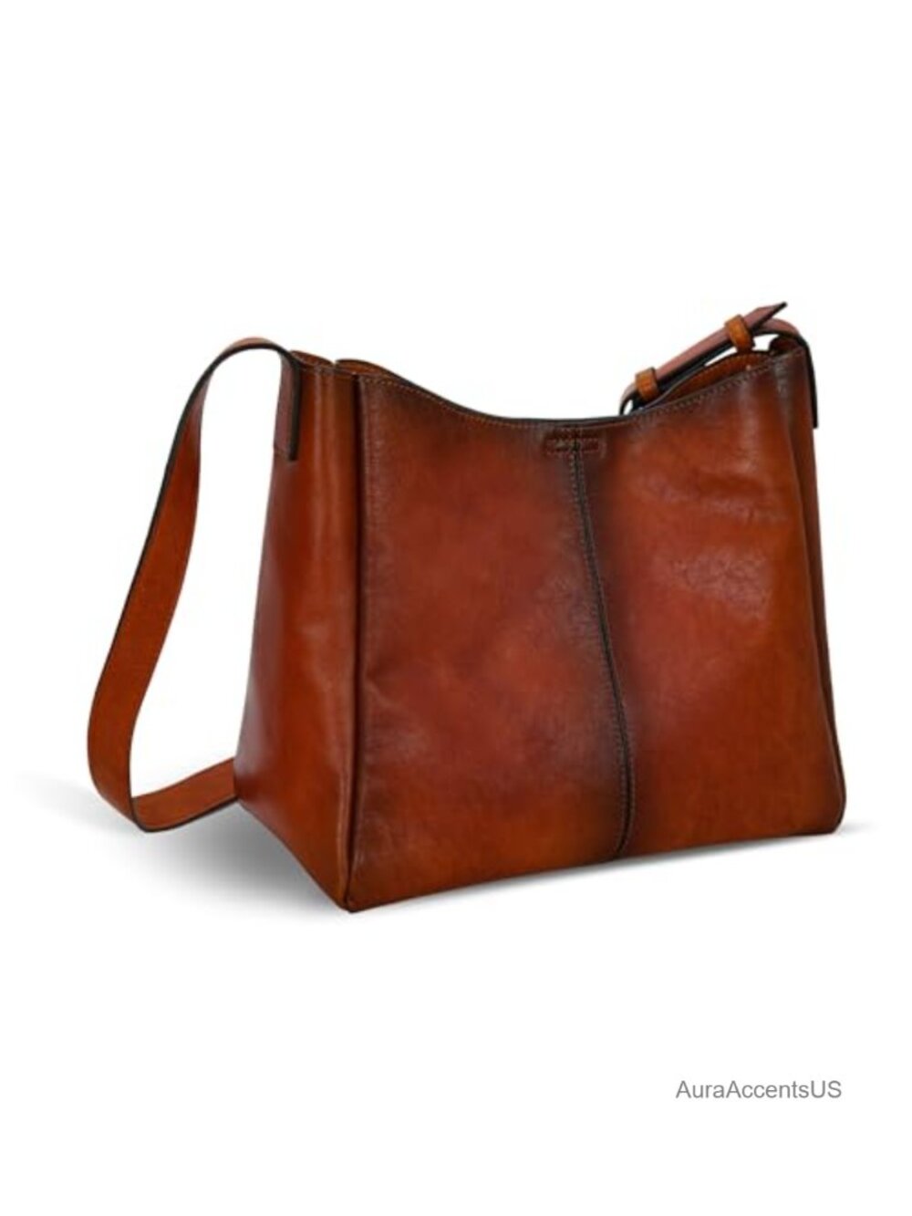 Genuine Leather Hobo Shoulder Crossbody Bag Adjustable Strap